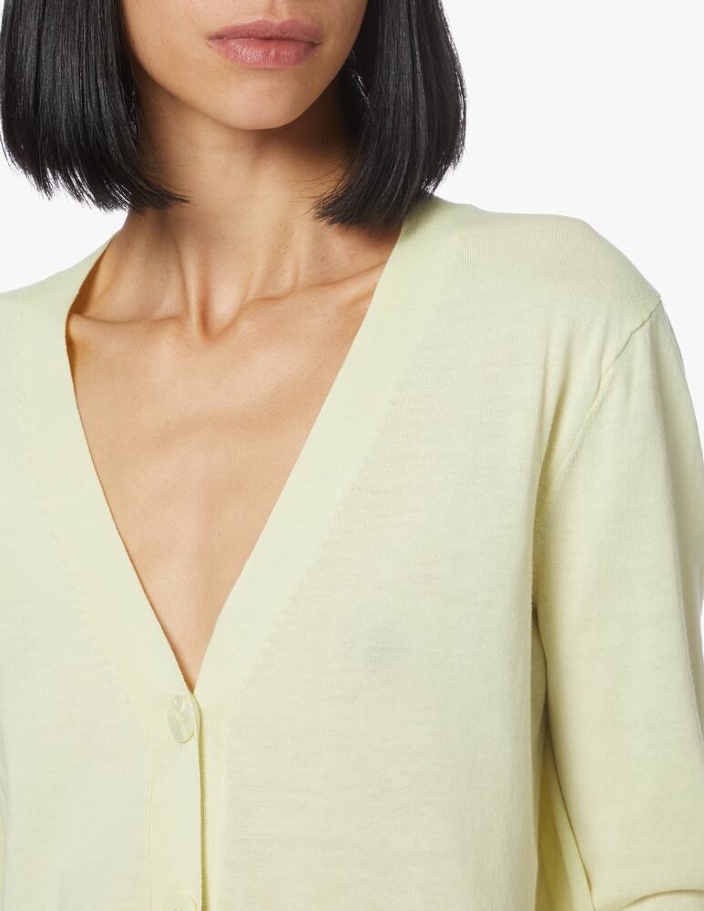 rinascente Rinascente Collection Short cardigan with 4 buttons - yellow