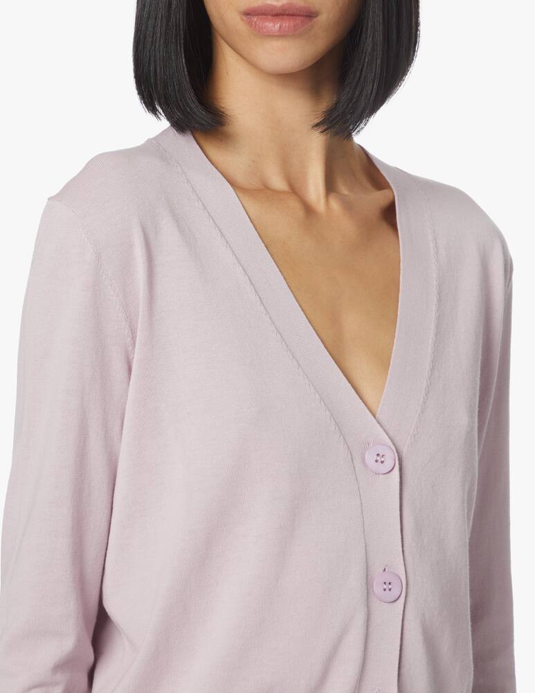 rinascente Rinascente Collection Cardigan corto 4 bottoni - rosa