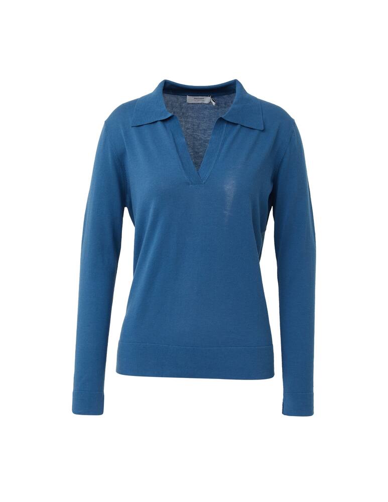 rinascente Rinascente Collection Long-sleeved polo shirt - blue