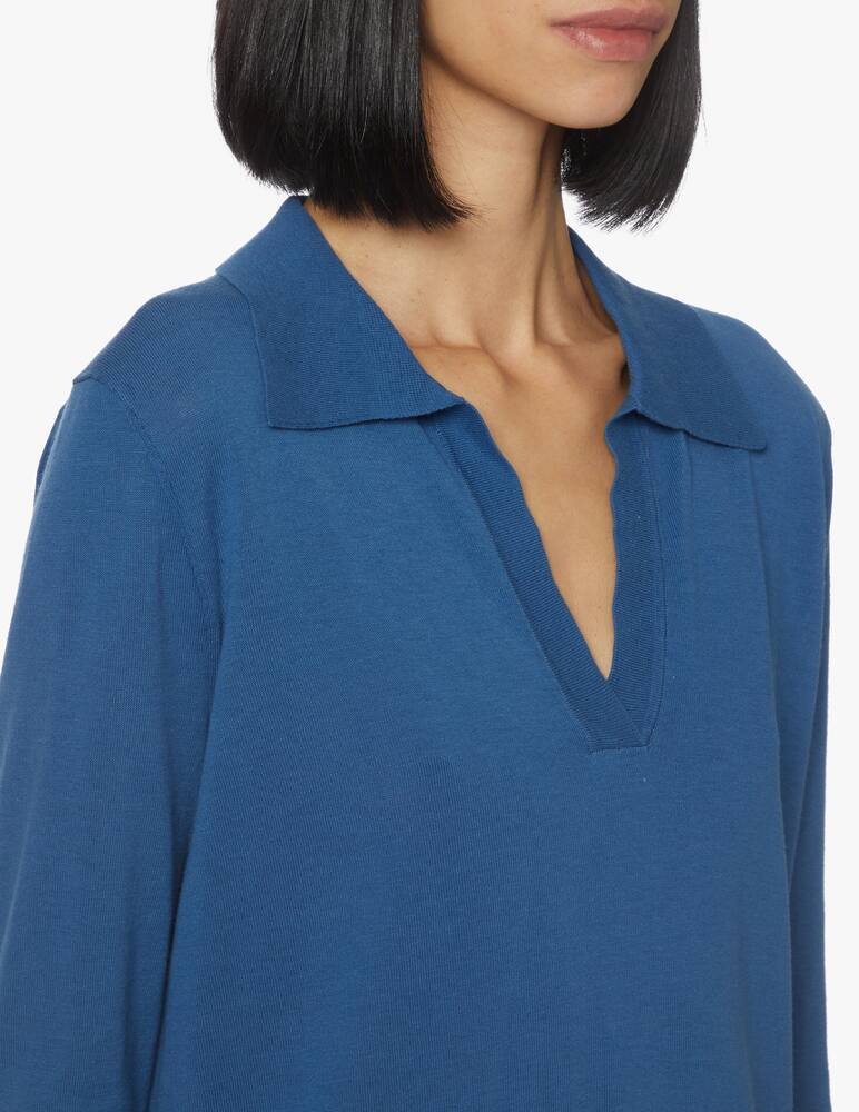 rinascente Rinascente Collection Long-sleeved polo shirt - blue