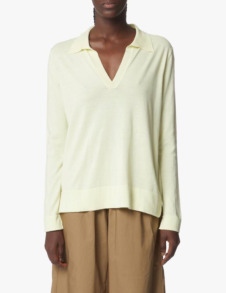 rinascente Rinascente Collection Polo a manica lunga - giallo