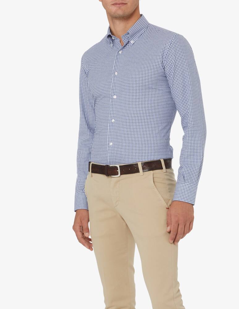 rinascente Orciani Cintura con incisione a quadri - Marrone