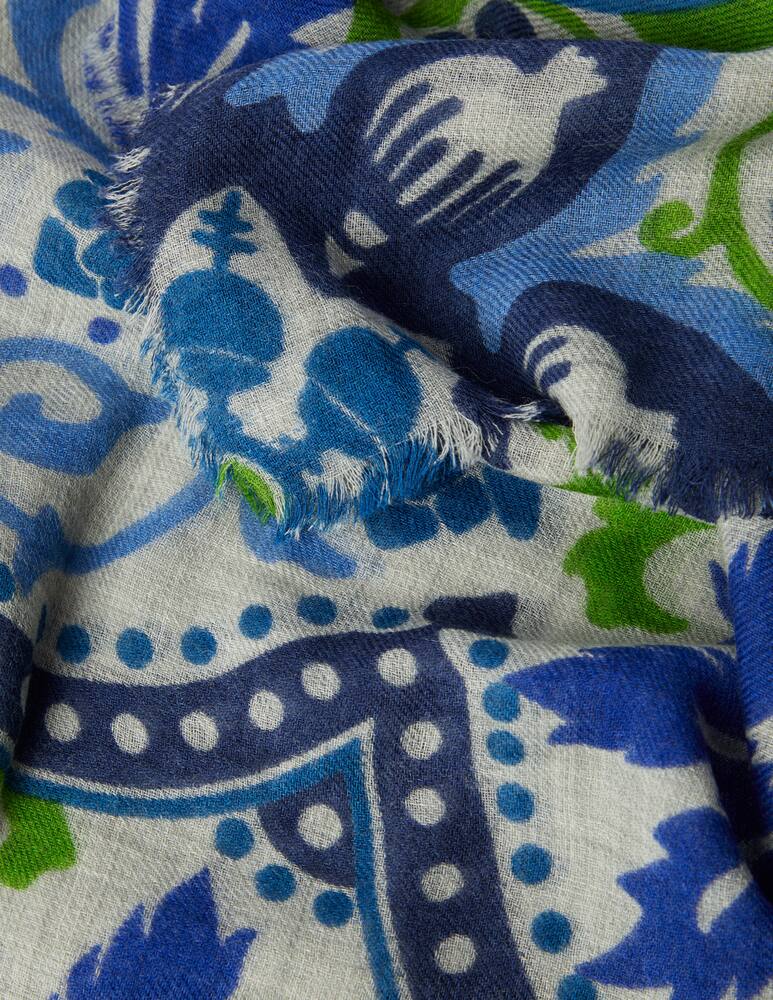 rinascente Altea Sciarpa 100x180 in lana e cashmere - Blu