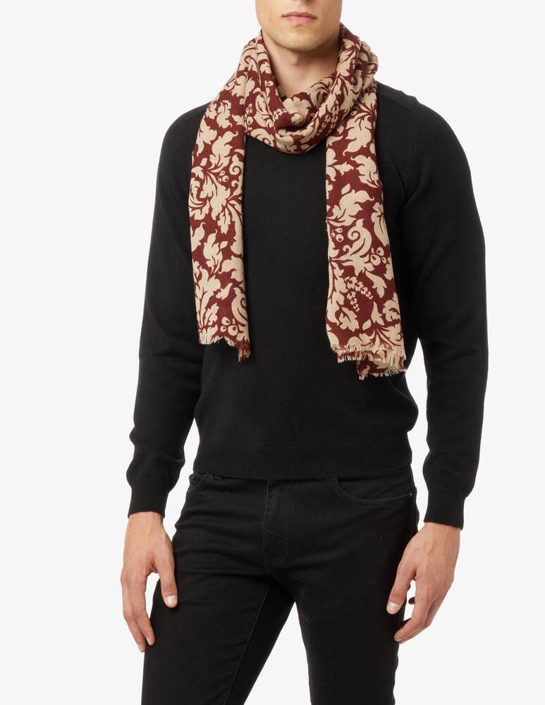 rinascente Altea Sciarpa 70x190 in lana stampa floreale - Rosso