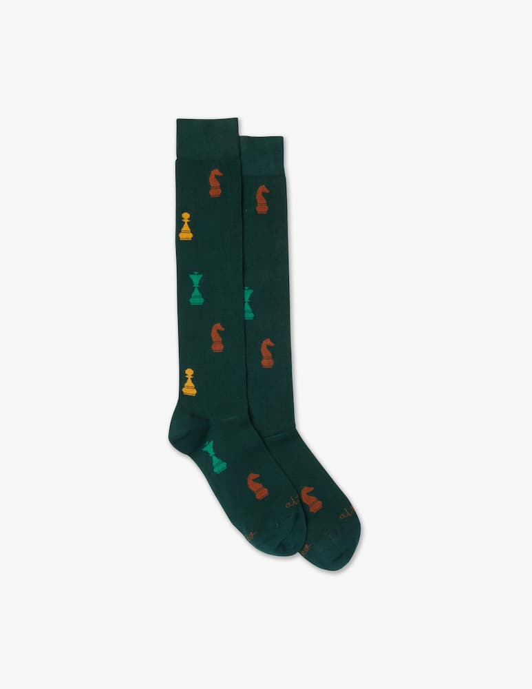 rinascente Altea Chess socks - Green