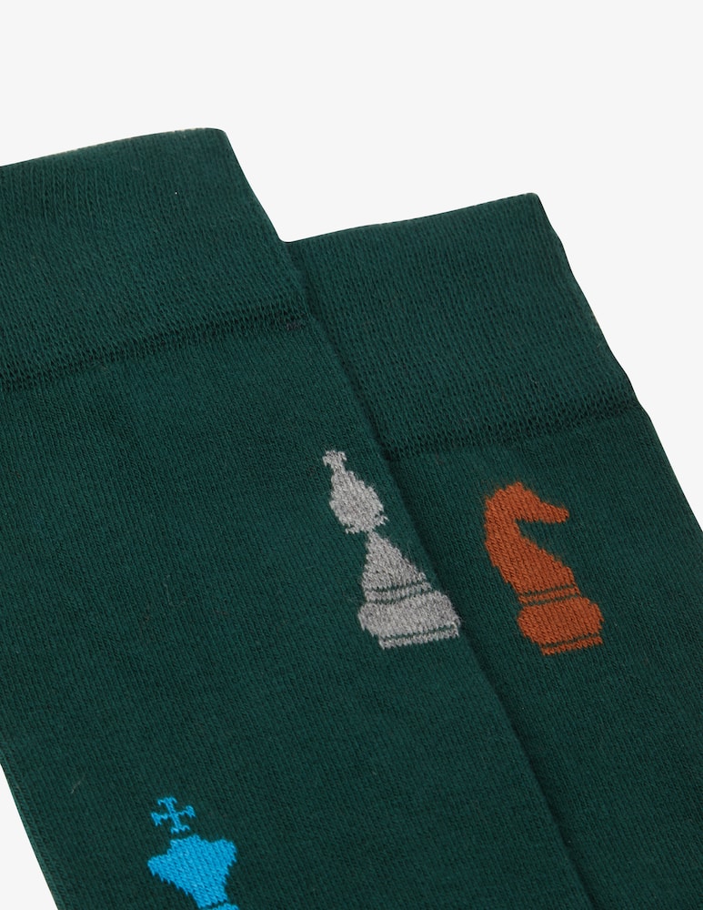 rinascente Altea Chess socks - Green
