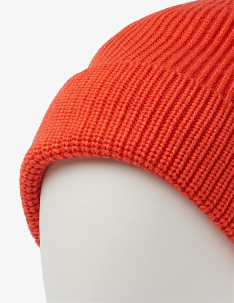 rinascente Altea Garment dye wool beanie - Red