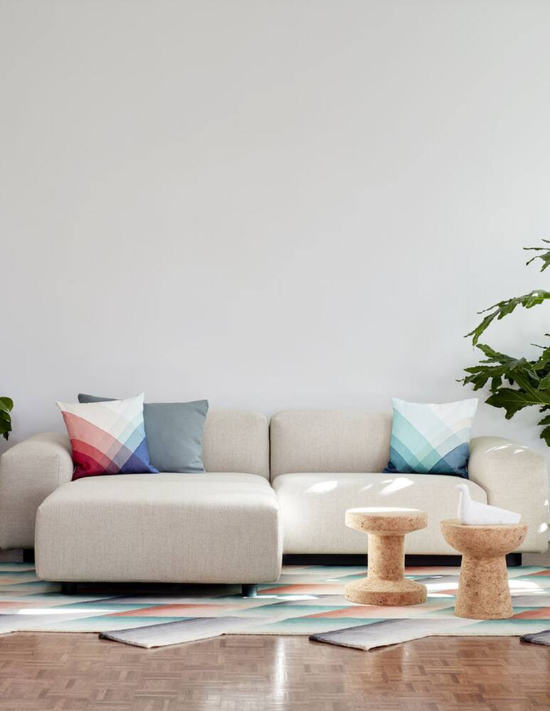 rinascente Vitra Herringbone Pillows - blue