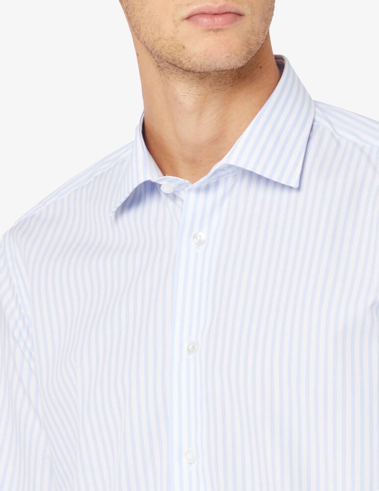 rinascente Sartoria Italiana Regular stripe no iron shirt