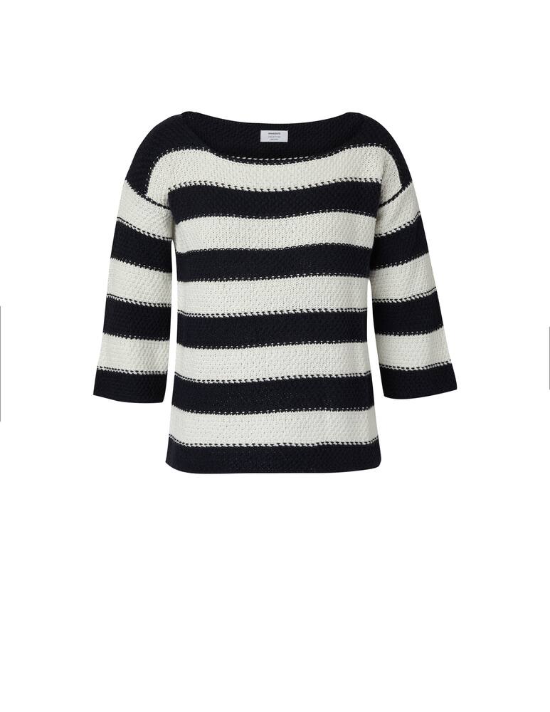 rinascente Rinascente Collection Cotton blend sweater with boat neckline - black