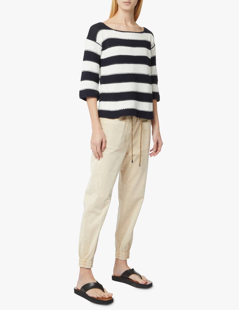 rinascente Rinascente Collection Cotton blend sweater with boat neckline - black