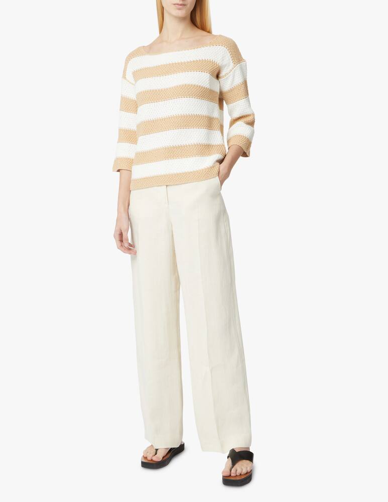 Rinascente Collection Maglia in misto cotone con scollo a barca - beige - immagine 2 Rinascente Collection Maglia in misto cotone con scollo a barca - beige - immagine 2