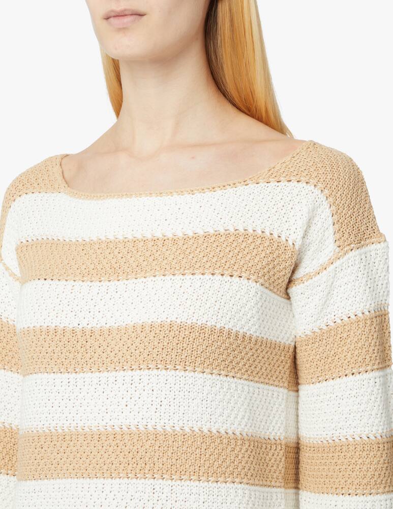 Rinascente Collection Maglia in misto cotone con scollo a barca - beige - immagine 4 Rinascente Collection Maglia in misto cotone con scollo a barca - beige - immagine 4