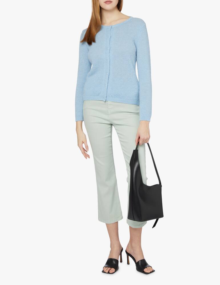 Rinascente Collection Alpaca blend cardigan - light blue - picture 2 Rinascente Collection Alpaca blend cardigan - light blue - picture 2