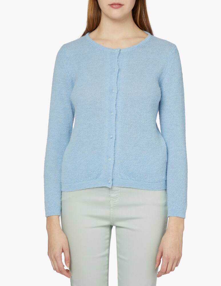 Rinascente Collection Alpaca blend cardigan - light blue - picture 1 Rinascente Collection Alpaca blend cardigan - light blue - picture 1