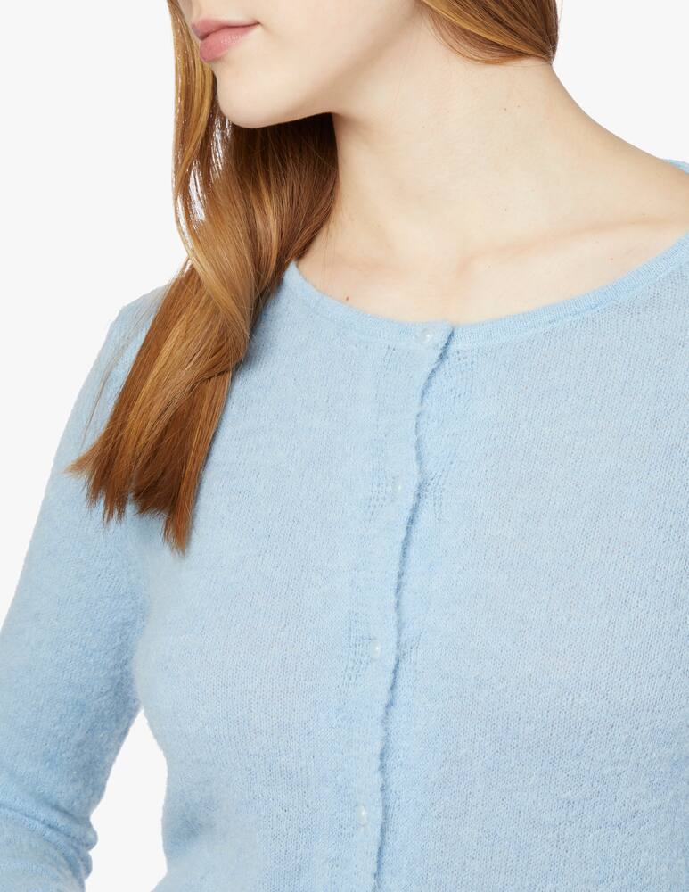Rinascente Collection Alpaca blend cardigan - light blue - picture 4 Rinascente Collection Alpaca blend cardigan - light blue - picture 4