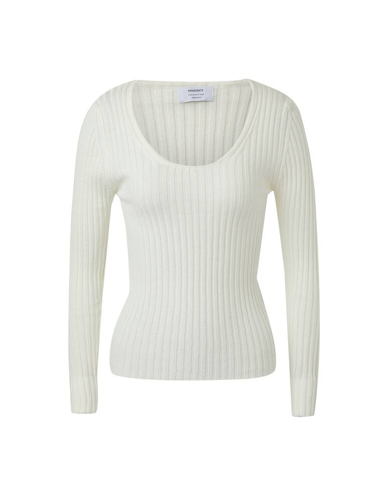Rinascente Collection Maglia a costa - bianco - immagine 5 Rinascente Collection Maglia a costa - bianco - immagine 5