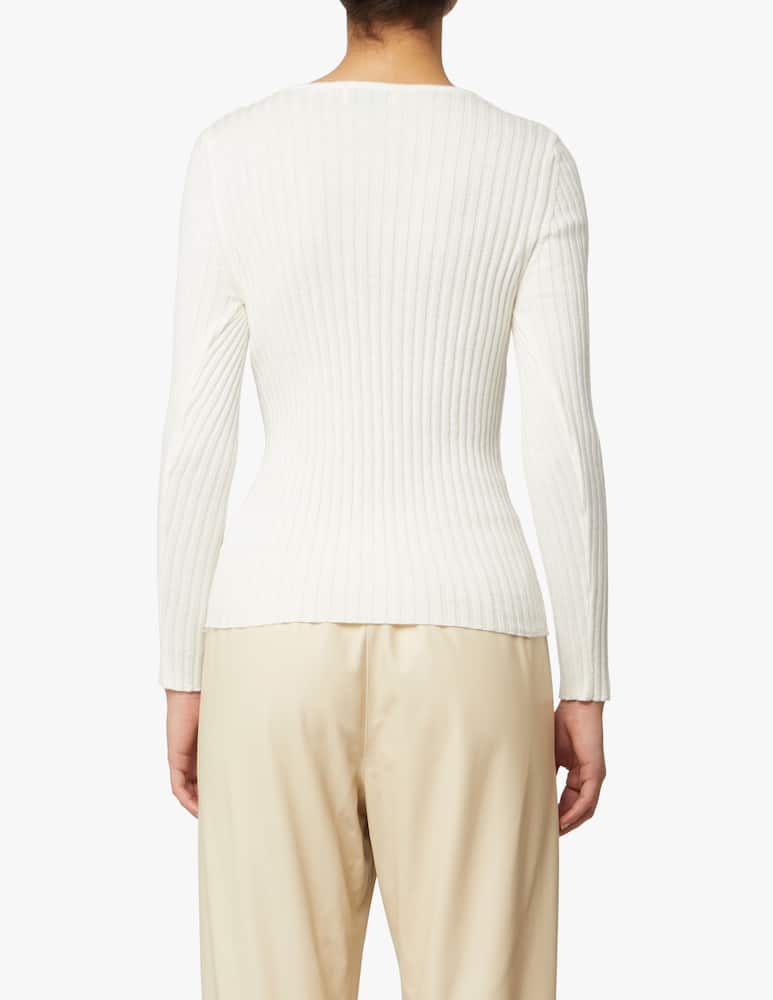 rinascente Rinascente Collection Ribbed jumper - white
