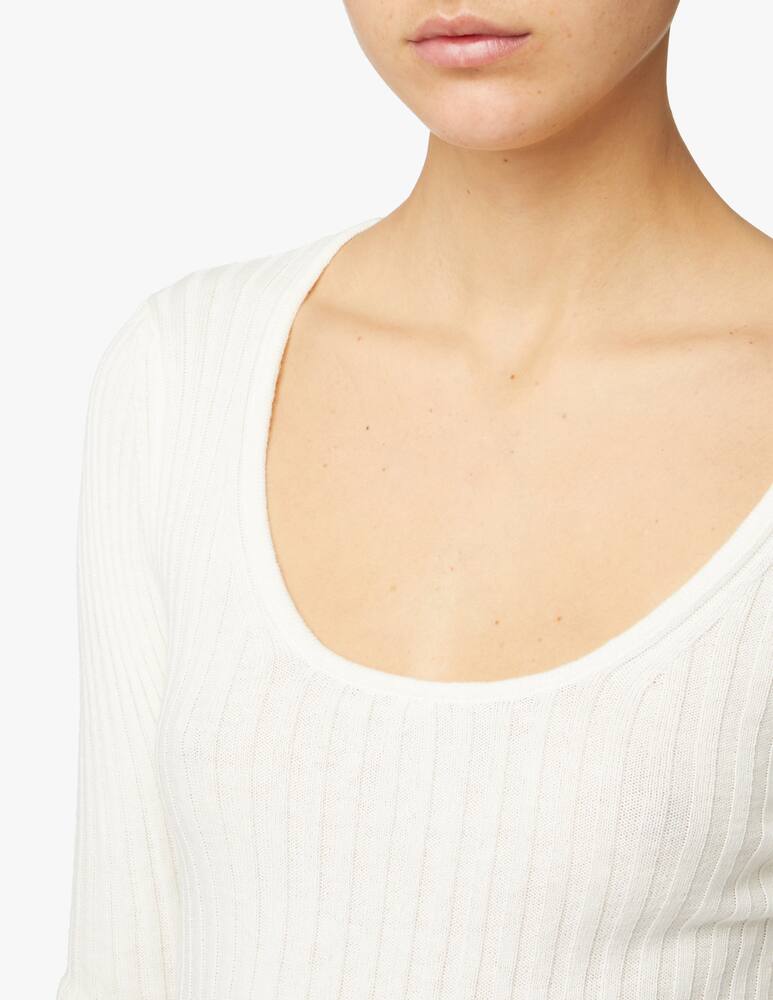 Rinascente Collection Maglia a costa - bianco - immagine 4 Rinascente Collection Maglia a costa - bianco - immagine 4