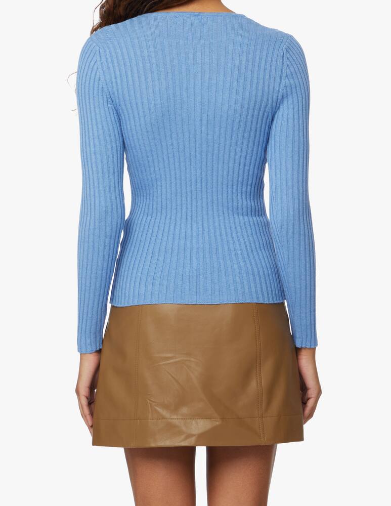 Rinascente Collection Ribbed jumper - light blue - picture 3 Rinascente Collection Ribbed jumper - light blue - picture 3