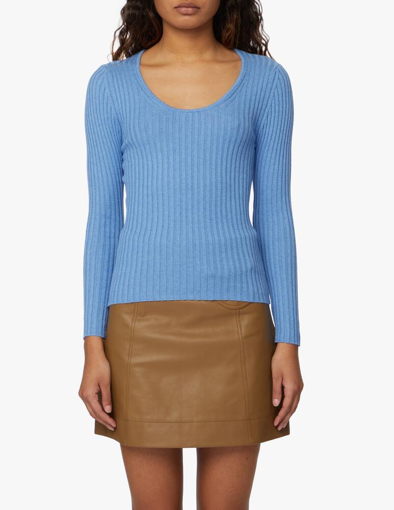 Rinascente Collection Ribbed jumper - light blue - picture 1 Rinascente Collection Ribbed jumper - light blue - picture 1