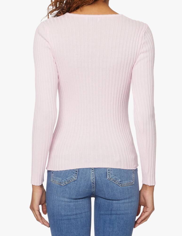 rinascente Rinascente Collection Maglia a costa - rosa