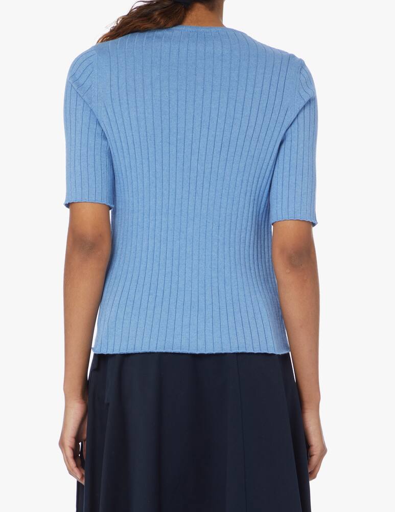 Rinascente Collection Ribbed jumper - light blue - picture 3 Rinascente Collection Ribbed jumper - light blue - picture 3