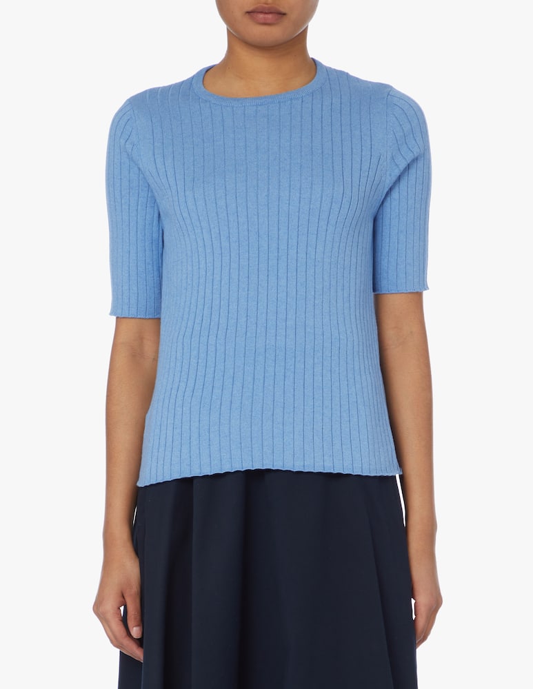 Rinascente Collection Ribbed jumper - light blue - picture 1 Rinascente Collection Ribbed jumper - light blue - picture 1