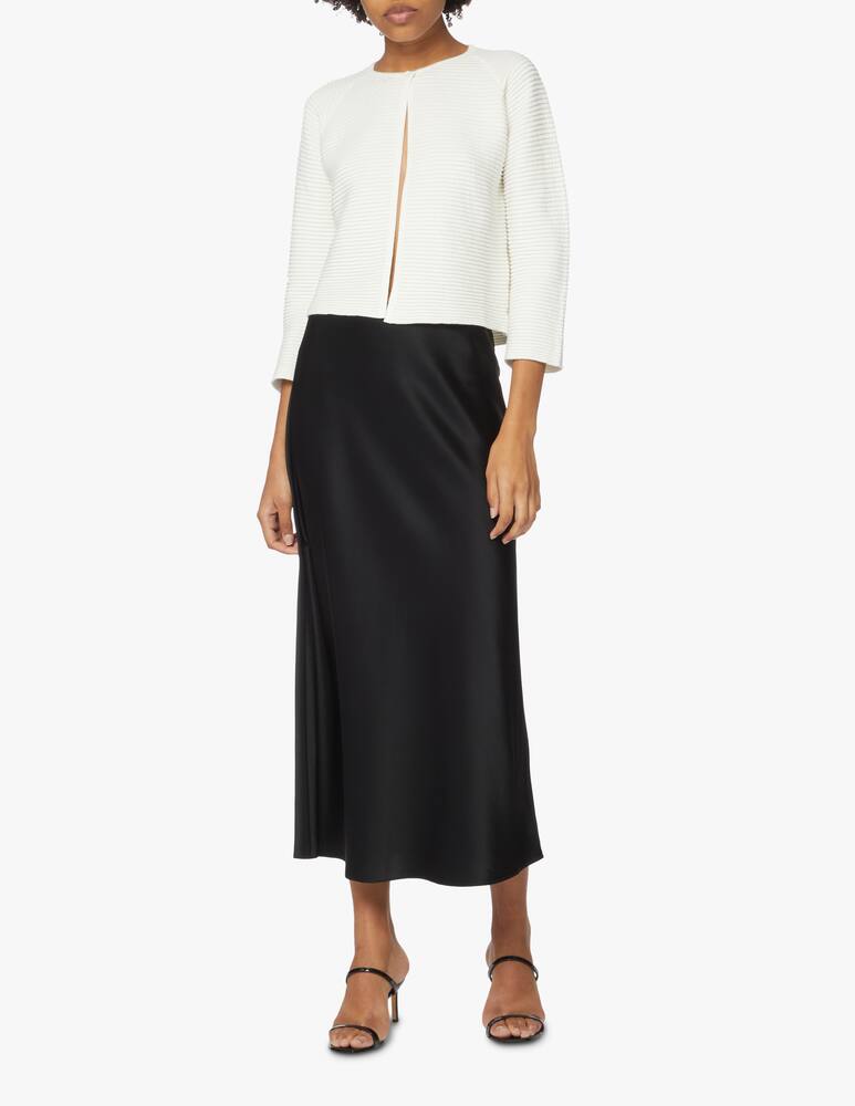 rinascente Rinascente Collection Cardigan in cotone con manica a 3/4 - bianco