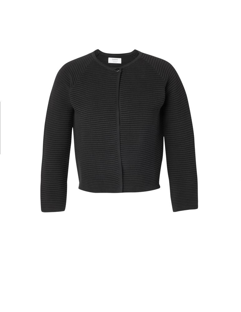 rinascente Rinascente Collection Cotton cardigan with 3/4 sleeves - black