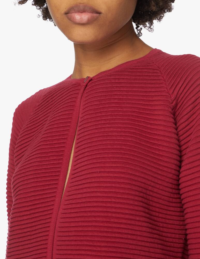 rinascente Rinascente Collection Cotton cardigan with 3/4 sleeves - red
