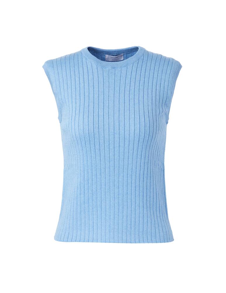 rinascente Rinascente Collection Canotta a costina - azzurro
