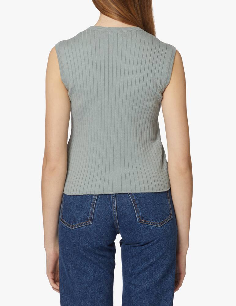 rinascente Rinascente Collection Canotta a costina - grigio