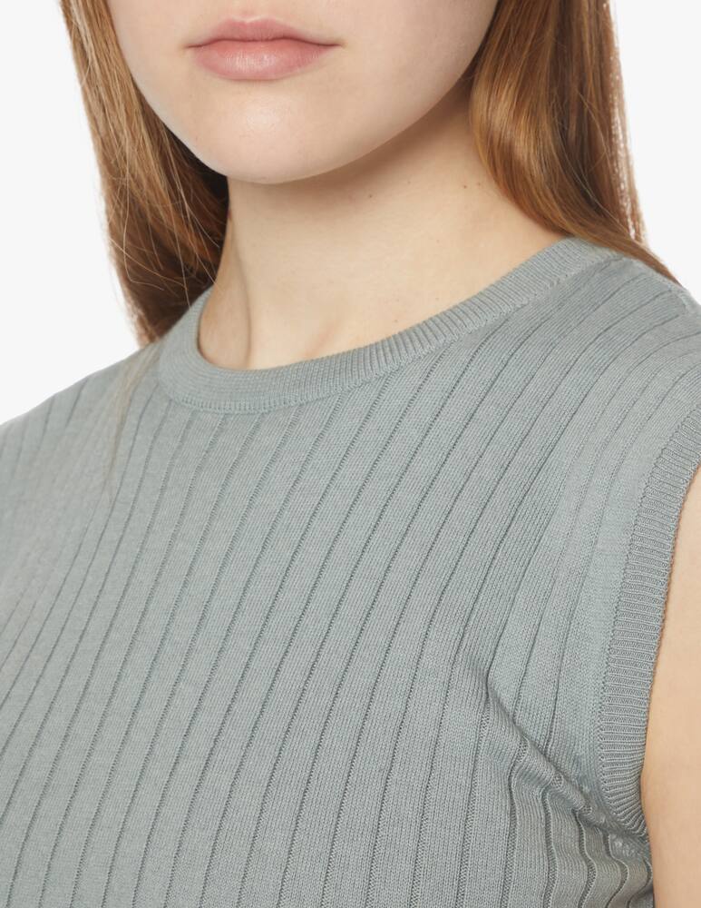 rinascente Rinascente Collection Canotta a costina - grigio