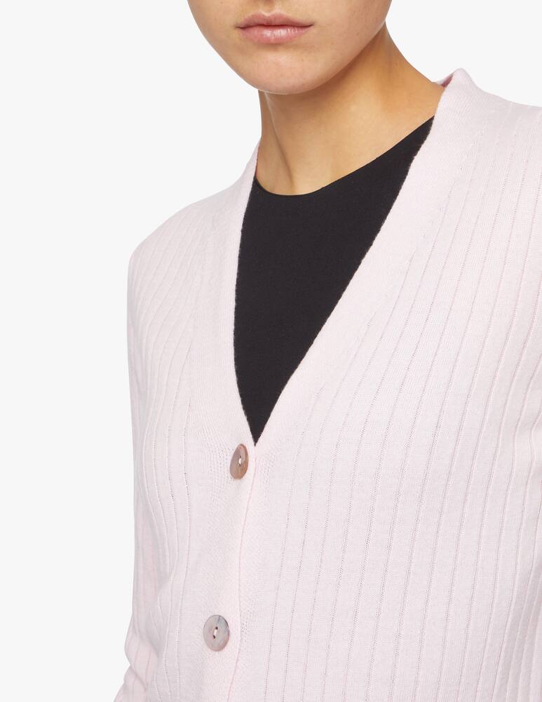 rinascente Rinascente Collection Cardigan a costina con bottoni - rosa