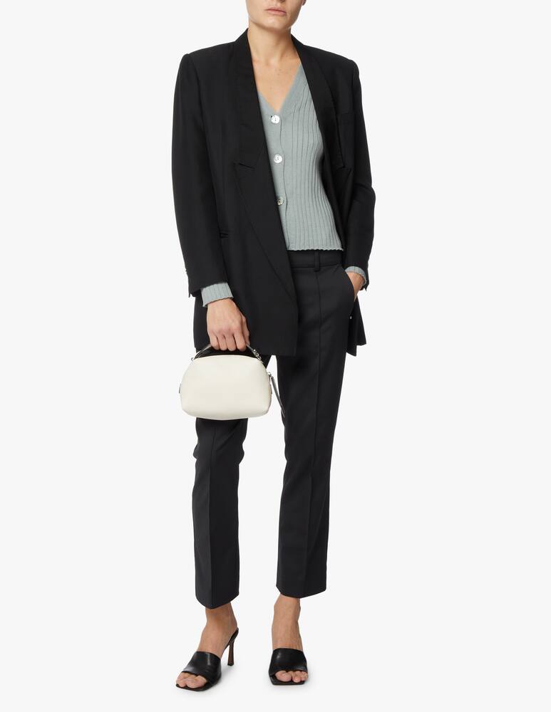 rinascente Rinascente Collection Ribbed cardigan with bottons - grey