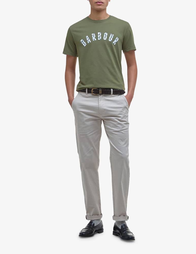 rinascente Barbour Logo tartan t-shirt