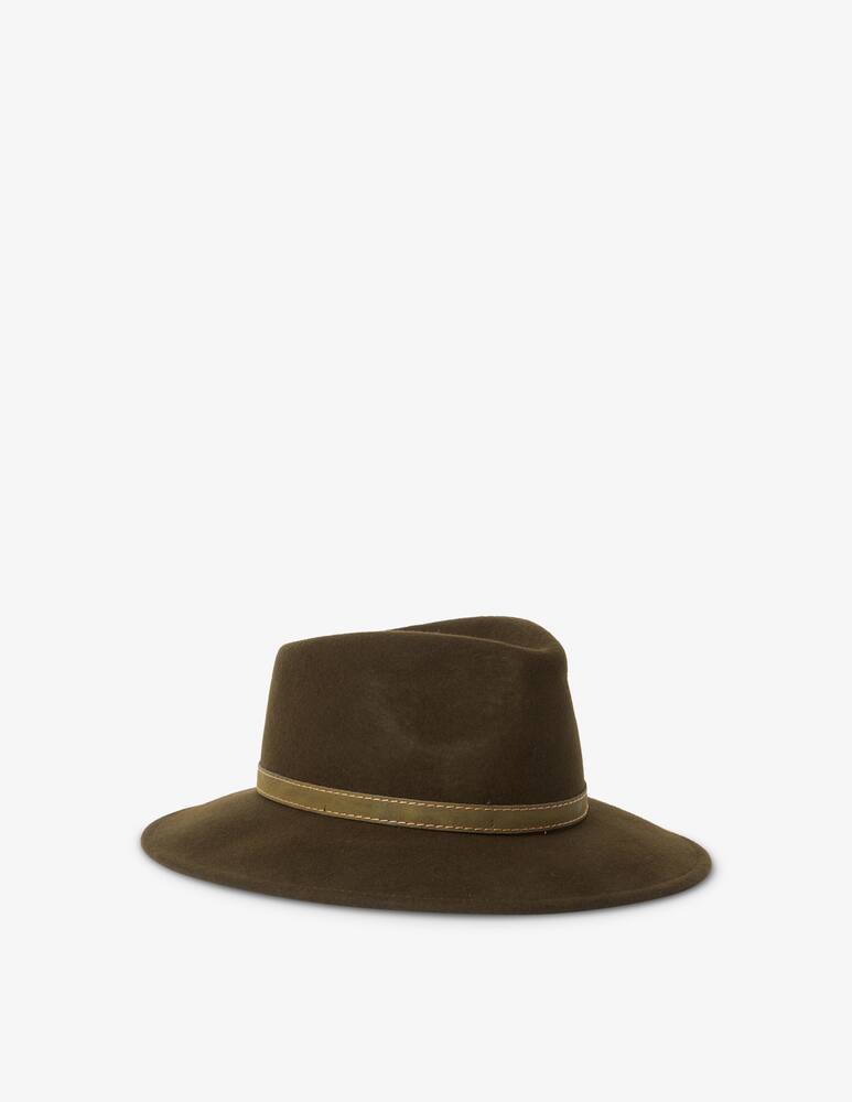 rinascente Rinascente Collection Felt hat with leather band - Brown