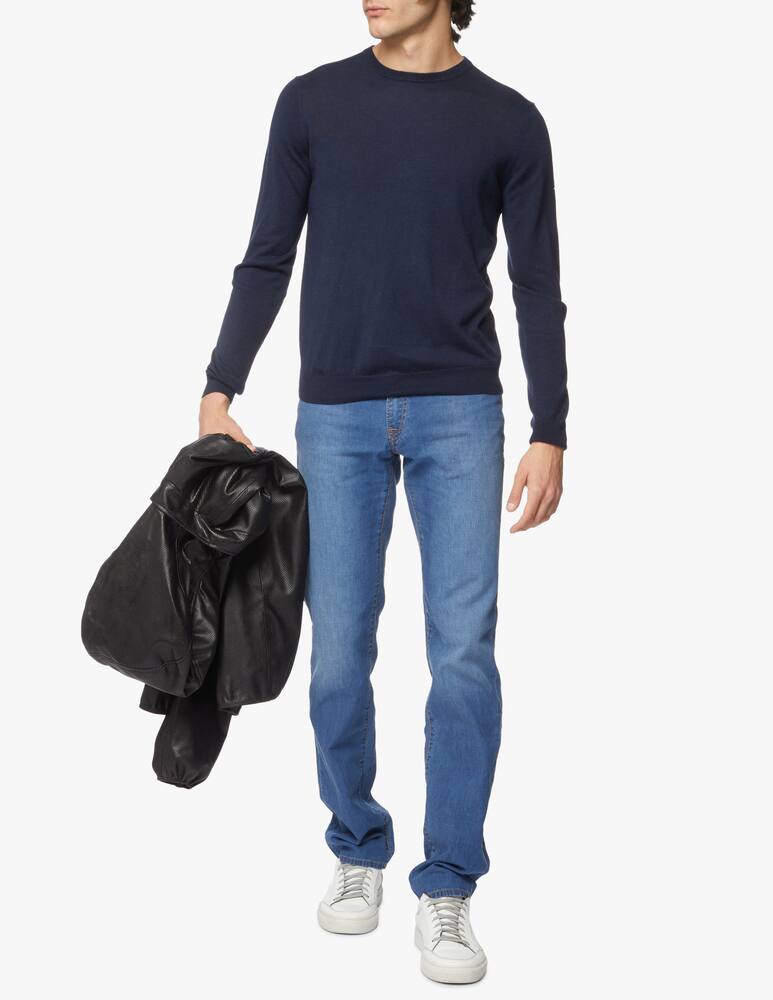 rinascente Pure Cashmere Crewneck cotton and silk jumper