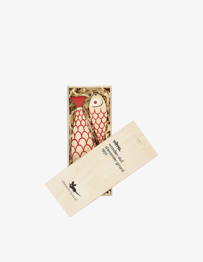 rinascente Vitra Wooden Doll Mother Fish & Child - Multicolor