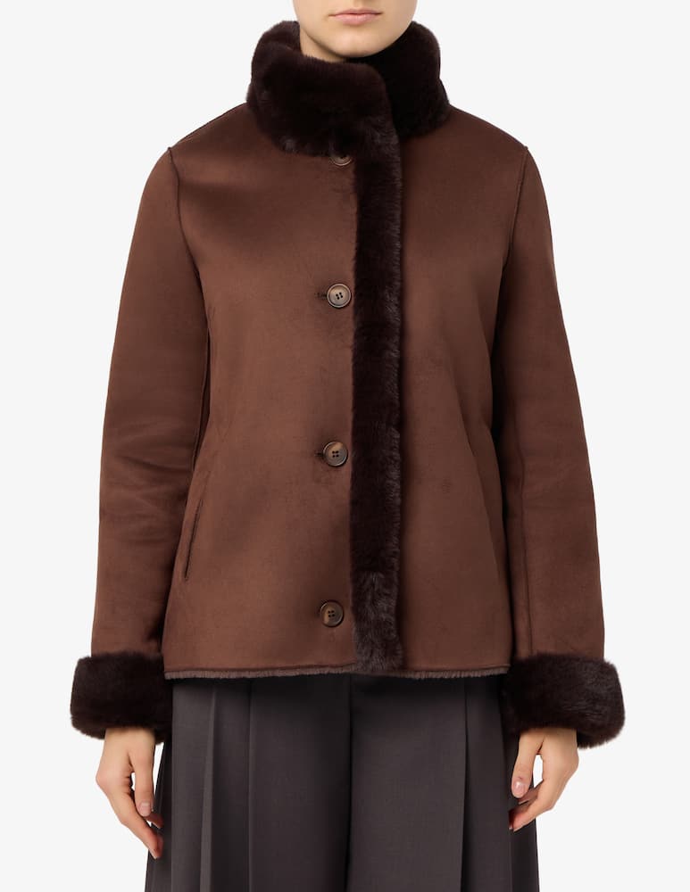 rinascente Elizabeth Ascot Cappotto reversibile in finta pelliccia