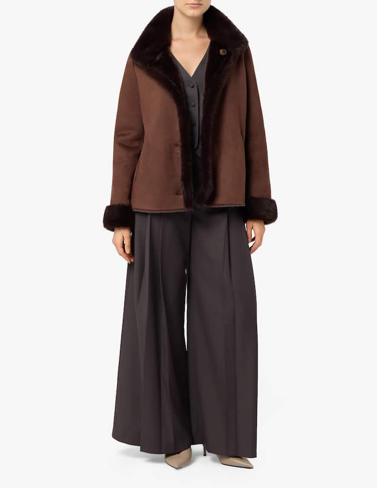 rinascente Elizabeth Ascot Cappotto reversibile in finta pelliccia