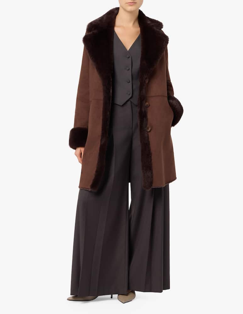 rinascente Elizabeth Ascot Giacca con dettagli in finta pelliccia