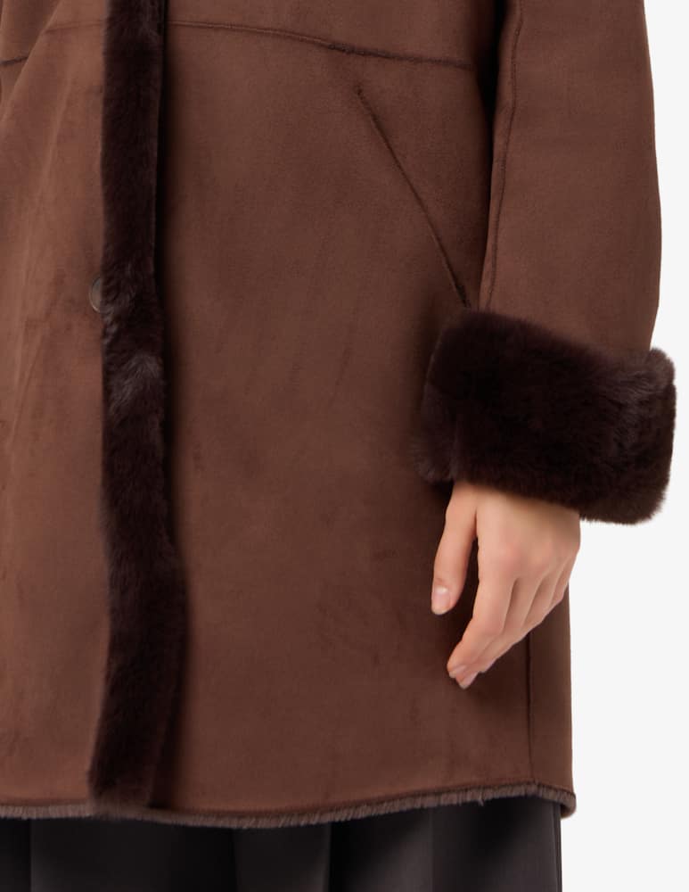 rinascente Elizabeth Ascot Giacca con dettagli in finta pelliccia