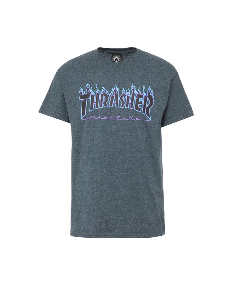 rinascente Thrasher T-shirt flame - grigio