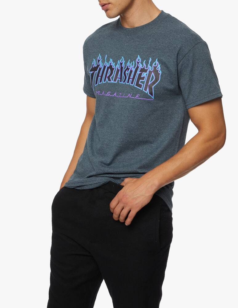 rinascente Thrasher T-shirt flame - grigio