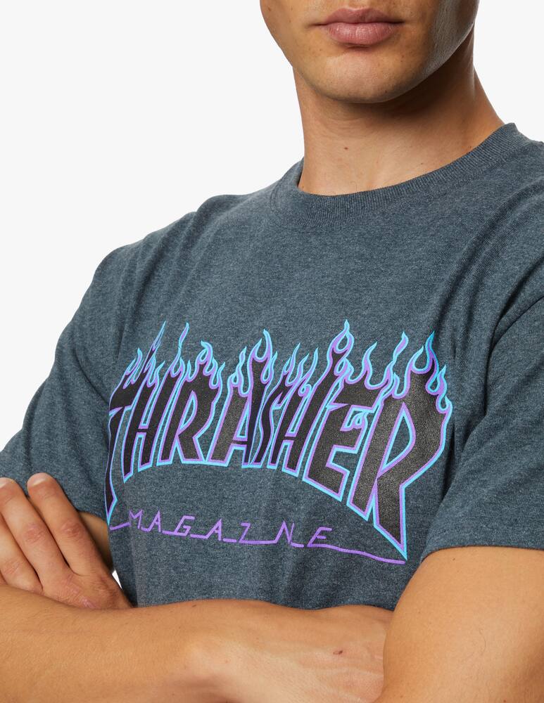 rinascente Thrasher T-shirt flame - grigio