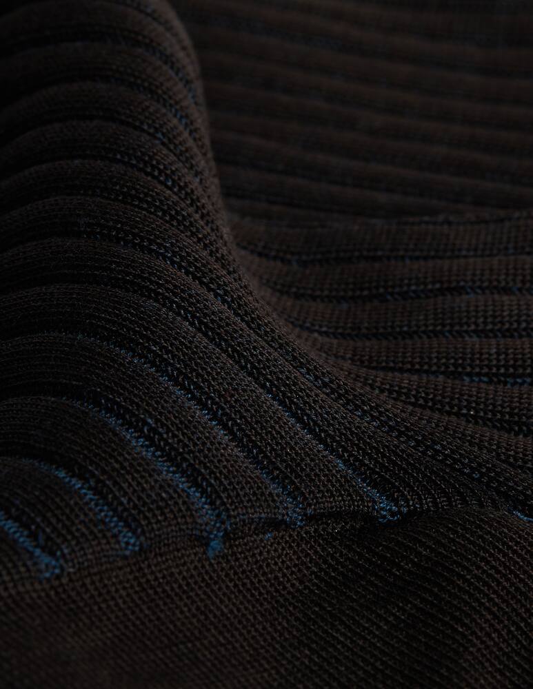 rinascente Church's Vanisè 2 colors - rib knee high socks - Filo Scozia