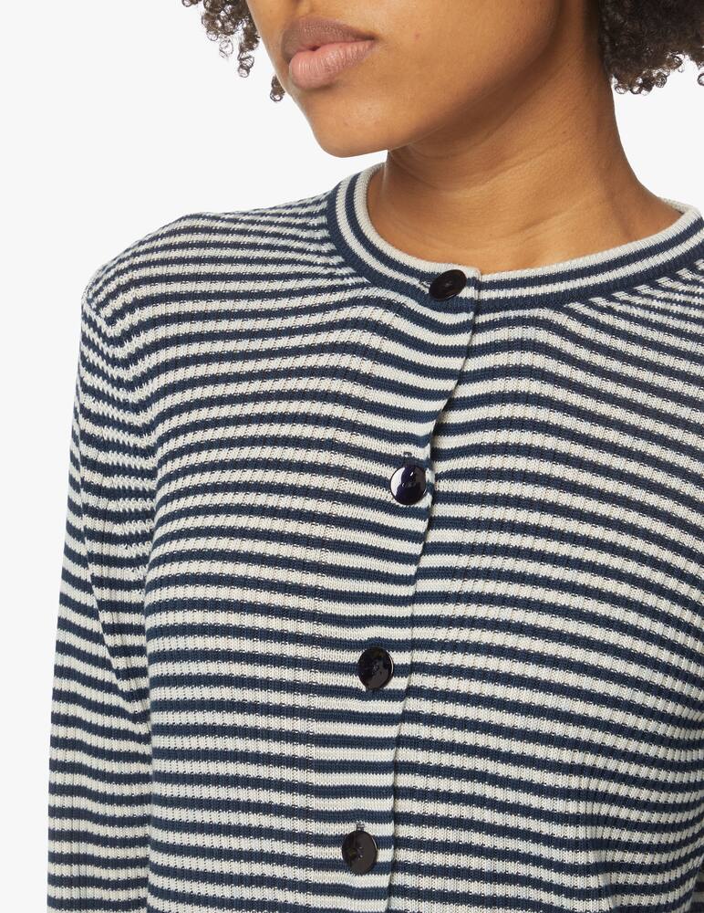 Rinascente Collection Corean neck cardigan - blue - picture 4 Rinascente Collection Corean neck cardigan - blue - picture 4