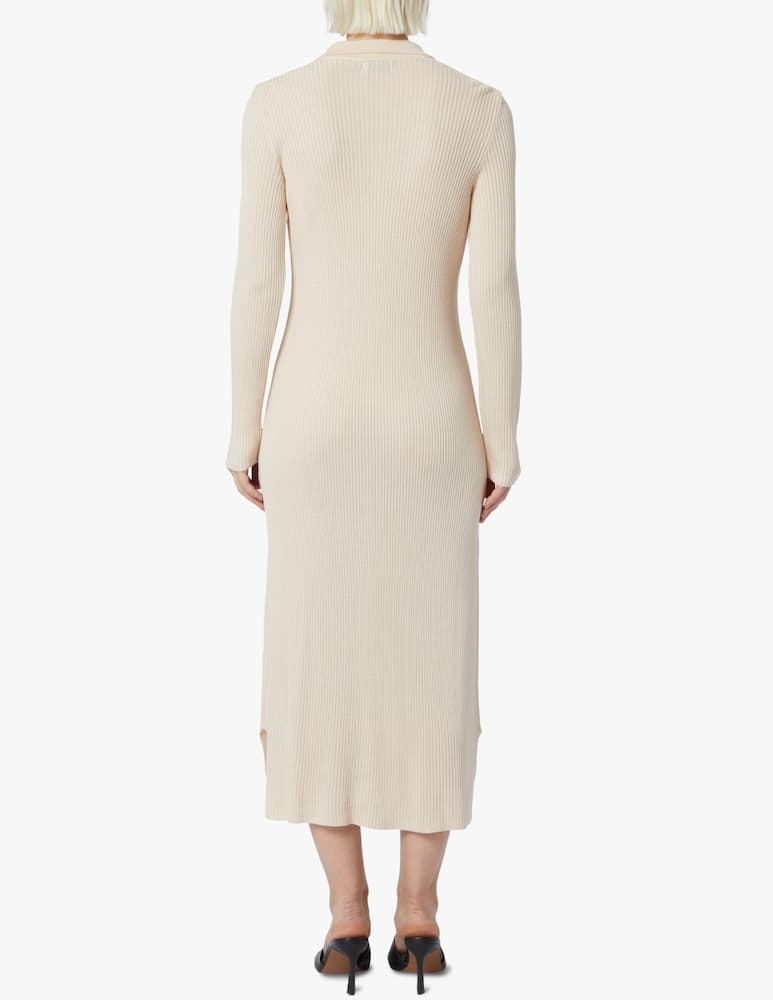 Rinascente Collection Long ribbed cardigan - beige - picture 3
